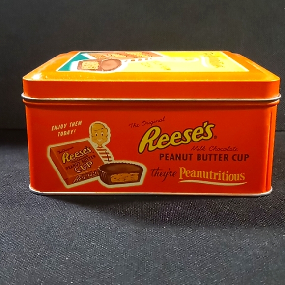 Vintage 1997 Hershey's Millennium Series Canister #3 "Peanutricious Tin" - Picture 4 of 11